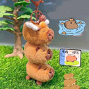 Capybara Plush Keychain Trendy Cute Animal Bag Charm Gift Capybara Plush Keychain Trendy Cute Animal Bag Charm Gift