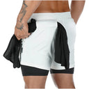 Mens Two In One Camo Running Shorts For Gym And Fitness Mens Two In One Camo Running Shorts For Gym And Fitness