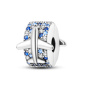 Daisy Sterling Silver Clip Charms with Authentic CZ Detailing Daisy Sterling Silver Clip Charms with Authentic CZ Detailing