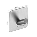 Stainless Steel Wall Hook Organizer for Towels and Keys Stainless Steel Wall Hook Organizer for Towels and Keys