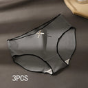 3pcs/Pack Women's Antibacterial Ice Silk Seamless Underwear 3pcs/Pack Women's Antibacterial Ice Silk Seamless Underwear