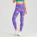 Yoga Leggings with Sculpting Tummy Control and Butt Lift Tie Dye Bleach Design Yoga Leggings with Sculpting Tummy Control and Butt Lift Tie Dye Bleach Design