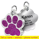 Engraved Pet ID Tag Personalized Nameplate Keyring Safety Engraved Pet ID Tag Personalized Nameplate Keyring Safety