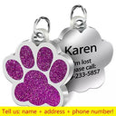 Engraved Pet ID Tag: Personalized Nameplate Keyring Safety Engraved Pet ID Tag: Personalized Nameplate Keyring Safety