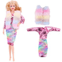 Barbie Doll Fashion Set Chic Coat and Dress for Dolls Barbie Doll Fashion Set Chic Coat and Dress for Dolls