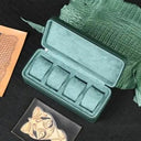 Leather Watch & Jewelry Storage Case Travel Companion Leather Watch & Jewelry Storage Case Travel Companion