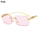 Trendy Rimless Square Sunglasses for Men and Women Fashion Trendy Rimless Square Sunglasses for Men and Women Fashion