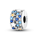 Daisy Sterling Silver Clip Charms with Authentic CZ Detailing Daisy Sterling Silver Clip Charms with Authentic CZ Detailing