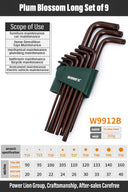 WYNNS Allen Wrench Set Hex Key 9pcs Tool for Repairs WYNNS Allen Wrench Set Hex Key 9pcs Tool for Repairs