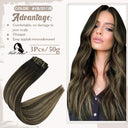 Balayage Clip-In Hair Extensions Luxurious Human Hair Upgrade Balayage Clip-In Hair Extensions Luxurious Human Hair Upgrade