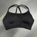 Seamless Backless Sports Bra For Women Medium Support Crop Seamless Backless Sports Bra For Women Medium Support Crop
