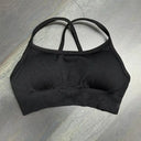 Seamless Backless Sports Bra for Women Medium Support Crop Top Seamless Backless Sports Bra for Women Medium Support Crop Top