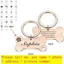 Personalized Pet ID Tag: Stylish Bone Engraved Pendant Personalized Pet ID Tag: Stylish Bone Engraved Pendant