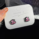 Kiss Jewelry Cute Monster Eyes Stud Earrings Trendy Kpop Fashion Gift Kiss Jewelry Cute Monster Eyes Stud Earrings Trendy Kpop Fashion Gift