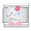 Hapiship Romantic Colour Heart Star Tai Chi Charm Links Bracelet Hapiship Romantic Colour Heart Star Tai Chi Charm Links Bracelet