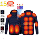 21 Areas Heated Jacket Mens Waterproof Heating Coat Tactical 21 Areas Heated Jacket Mens Waterproof Heating Coat Tactical