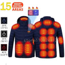 21 Areas Heated Jacket For Men Waterproof Heating Coat 21 Areas Heated Jacket For Men Waterproof Heating Coat