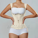 Fajas Colombians Girdles with Row Buckle and Zipper Waist Shaper Fajas Colombians Girdles with Row Buckle and Zipper Waist Shaper