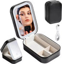 Rechargeable LED Makeup Mirror Portable Travel Case Light Rechargeable LED Makeup Mirror Portable Travel Case Light