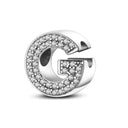Hot Sale Silver Plated Color Letter Charm Beads For Women Hot Sale Silver Plated Color Letter Charm Beads For Women