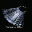 Clear Oval Fan Style False Nail Tips Display Stand Kit Set Clear Oval Fan Style False Nail Tips Display Stand Kit Set