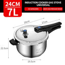 Pressure Cooker for Gas Induction Universal Stainless Steel Pressure Cooker for Gas Induction Universal Stainless Steel
