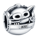 New 925 Sterling Silver Wolf Head Dumbo Pendant Beads New 925 Sterling Silver Wolf Head Dumbo Pendant Beads