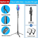Wireless Selfie Stick Tripod With Led Light For Photos Wireless Selfie Stick Tripod With Led Light For Photos