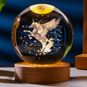 3D Axolotl Laser Engraved Crystal Ball Night Light 3D Axolotl Laser Engraved Crystal Ball Night Light