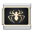 Spider Cat Coffee Charm Stainless Steel Bracelet Italian Piece Spider Cat Coffee Charm Stainless Steel Bracelet Italian Piece