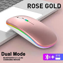 Stylish Rechargeable RGB Bluetooth Mouse for Laptop and PC Stylish Rechargeable RGB Bluetooth Mouse for Laptop and PC