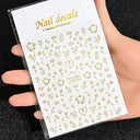 Celestial Gold Nail Art Sticker Set - Sun Moon Star Designs Celestial Gold Nail Art Sticker Set - Sun Moon Star Designs