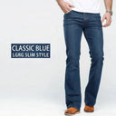 Mens Boot Cut Jeans Slim Fit Denim Pants Slightly Flared Mens Boot Cut Jeans Slim Fit Denim Pants Slightly Flared