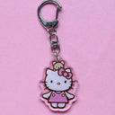 Anime Hello Kitty And My Melody Keychain Set For Fans Anime Hello Kitty And My Melody Keychain Set For Fans