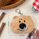 Capybara Plush Toy Keychain Bag Charm Stylish Animal Accessory Capybara Plush Toy Keychain Bag Charm Stylish Animal Accessory