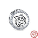 Crown Flowers Heart Silver Bead Charm Elegant Pandora Accessory Crown Flowers Heart Silver Bead Charm Elegant Pandora Accessory