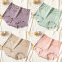 ZJX 4Pcs Set High Waist Cotton Women Panties Plus Size Body Shaper ZJX 4Pcs Set High Waist Cotton Women Panties Plus Size Body Shaper