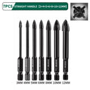 GREENER Four-Blade Hex Tile Drill Bits Set Premium Quality GREENER Four-Blade Hex Tile Drill Bits Set Premium Quality