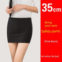 Professional Black Hip-Wrapped Skirt Stylish Office Elegance Professional Black Hip-Wrapped Skirt Stylish Office Elegance