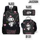Sanrio Kuromi Backpack Pencil Bag School Bag Set for Kids Sanrio Kuromi Backpack Pencil Bag School Bag Set for Kids