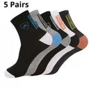 Lightweight Breathable Sports Socks - 5 Pairs for Comfort Lightweight Breathable Sports Socks - 5 Pairs for Comfort