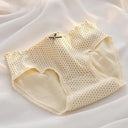 Floral Lace Cotton Panties Comfortable Mid-Rise Underwear Set Floral Lace Cotton Panties Comfortable Mid-Rise Underwear Set