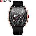 Curren Chronograph Square Dial Men's Wristwatch Luxury Curren Chronograph Square Dial Men's Wristwatch Luxury
