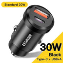 Essager USB Car Charger Fast Charge for iPhone Samsung 30W Essager USB Car Charger Fast Charge for iPhone Samsung 30W