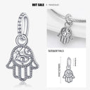 925 Silver Charm Bracelet with Zircon Pendant Beads DIY Jewelry 925 Silver Charm Bracelet with Zircon Pendant Beads DIY Jewelry
