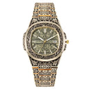 Vintage Floral Carved Men's Quartz Watch Sophisticated Timepiece Vintage Floral Carved Men's Quartz Watch Sophisticated Timepiece