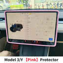 Tesla Model 3 Y Screen Protector Silicone Frame Full Protection Tesla Model 3 Y Screen Protector Silicone Frame Full Protection