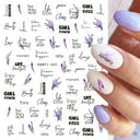 Succulent Blossom Nail Art Decals Blooming 3D Beauty Kit Succulent Blossom Nail Art Decals Blooming 3D Beauty Kit