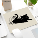 Black Cat Gaming Mousepad Stylish Desk Mat for Work Play Black Cat Gaming Mousepad Stylish Desk Mat for Work Play