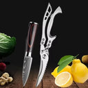 Laser Etched Stainless Steel Chef Cleaver Multi-Purpose Knife Laser Etched Stainless Steel Chef Cleaver Multi-Purpose Knife